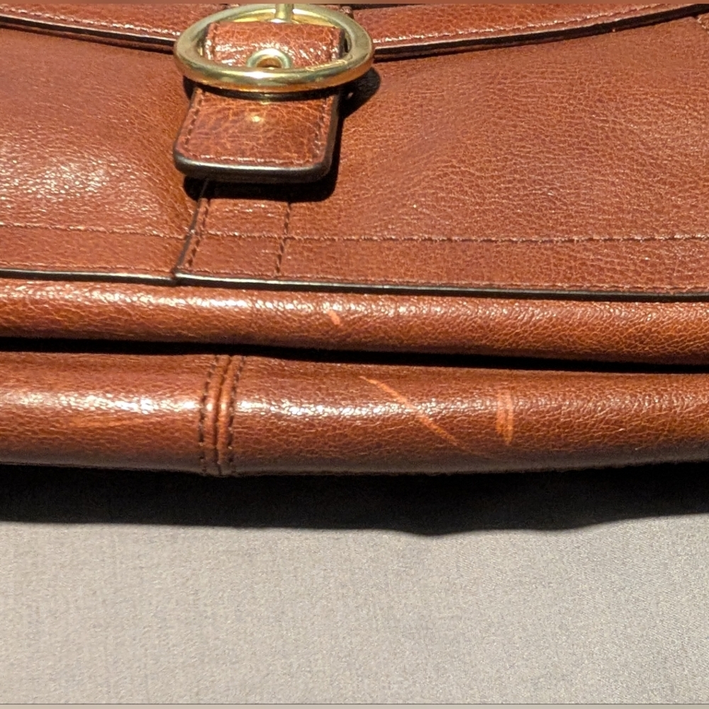 Leather Shoulder Bag in Brown - Picture 4 of 11